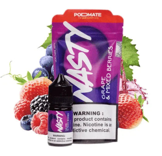 Grape & Mix Berries - Nasty Podmate Salt | 30ML Vape Juice | 35MG,50MG - Vapersoutlet
