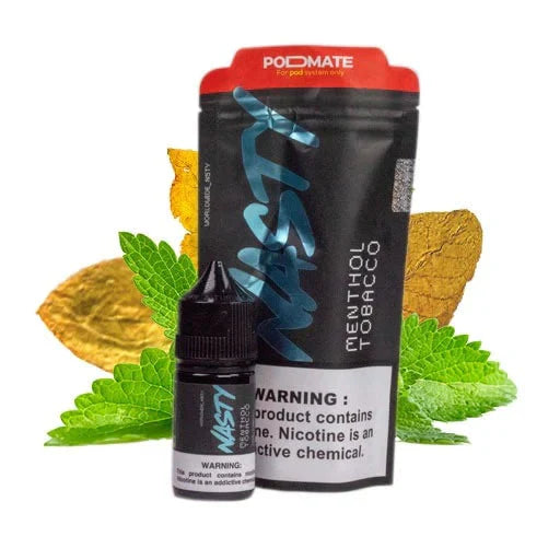 Menthol Tobacco - Nasty Podmate Salt | 30ML Vape Juice | 35MG,50MG - Vapersoutlet